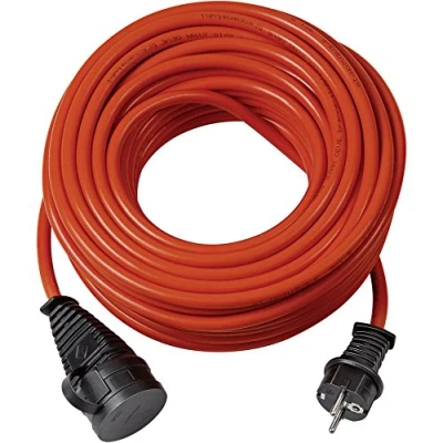 Abbildung von Brennenstuhl BREMAXX® Verlängerungskabel (20m Kabel in rot, für den kurzfristigen Einsatz im Außenbereich IP44, einsetzbar bis 35 C, öl und UV beständig)