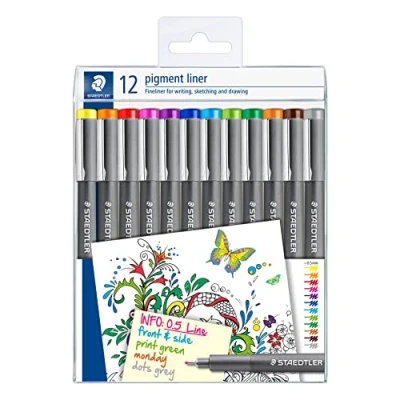 Abbildung von pigment liner fineliner etui 12 st assortiment
