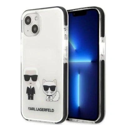 Abbildung von Karl Lagerfeld KLHCP13STPEKCW Hülle für iPhone 13 Mini 5,4&quot; hardcase Weiß Karl&amp;C