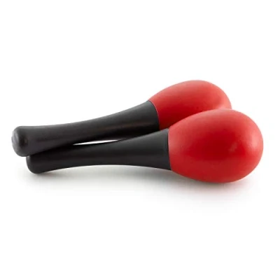Abbildung von TIGER MAR28 RD Mini Egg Kinder Maracas Percussion Shaker Instrument Rot Ein Paar