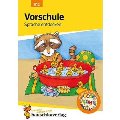 Abbildung von Vorschule Übungsheft ab 5 Jahre für Junge und Mädchen Sprache entdecken: Buntes Rätselbuch Förderung mit Freude