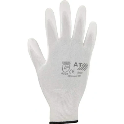 Abbildung von ASATEX Feinstrick mit PU Beschichtung 3700, weiß, Gr. 8