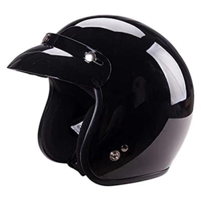 Abbildung von Cafe Racer Vintage Motorradhelm Casco Moto Retro Leichter Jet helme Zugelassener Rennradhelm Europa