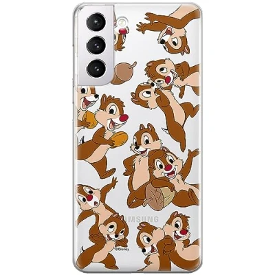 Abbildung von ERT GROUP Handyhülle für Samsung S21 Plus Original und offiziell Lizenziertes Disney Muster Chip &amp; Dale 004 optimal an die Form des Handy angepasst, teilweise transparent