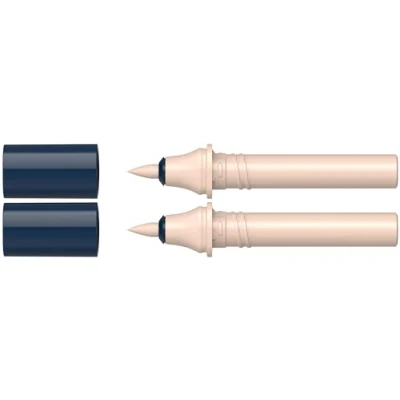 Abbildung von Schneider 040 Paint It Twinmarker Patronen (Brush Tip Pinsel, farbintensive Tinte auf Wasserbasis, für die Anwendung Papier, &gt; 95% recycelter Kunststoff) 2 Stück, salmon 106