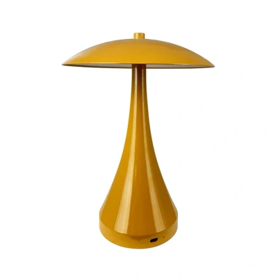 Abbildung von Dyberg Larsen LED Akku Tischlampe Vienna, curry, Höhe 28 cm