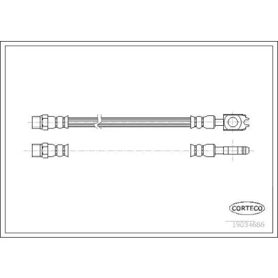 Abbildung von CORTECO 19034686 Bremsschläuche Hinterachse 315 AUDI: A8 D2