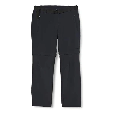 Abbildung von CMP Damen Stretch Zip off Hose mit bequemer Passform, Anthrazit, C22