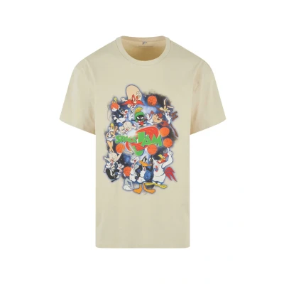 Abbildung von Upscale by Mister Tee Space JAM Teamwork Tshirt print, Herren, Größe: Medium, Sand