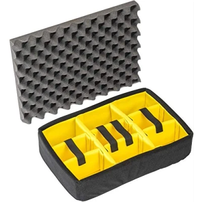 Abbildung von Peli 1505 Set gepolsterte Trennwände, Original Protector Case Zubehör, Kompatibel mit: 1500, Farbe: Schwarz/Gelb