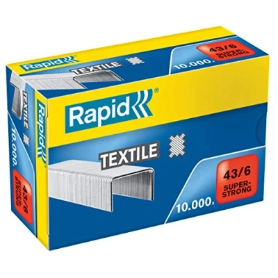 Abbildung von Rapid 24872200 Heftklammern 43/6mm Super Strong, verzinkt, 10000 Stück