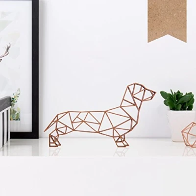 Abbildung von KLEINLAUT 3D Origami, Dackel, 10 x 5,8 cm (S), Natur (Holz)