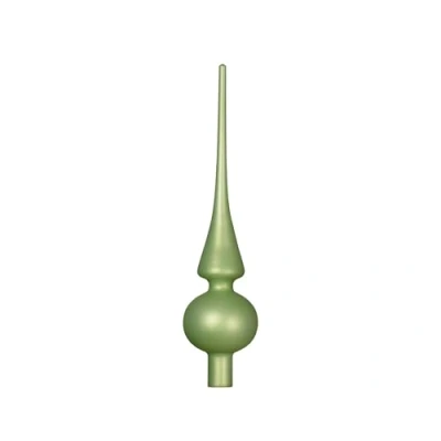 Abbildung von Kaemingk Christbaumspitze Glas 26cm hoch D=6cm Weihnachtsbaumspitze matt Christbaumschmuck &amp; Weihnachtsbaumschmuck Grüntee
