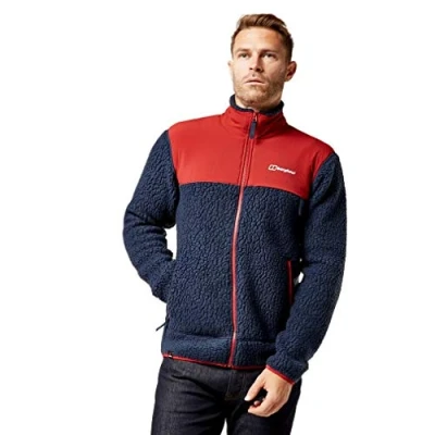 Abbildung von Berghaus Herren Syker Fleecejacke, Dusk/Red Dahlia, XL