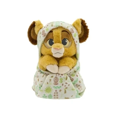 Abbildung von Disney Store Official der König Löwen Baby Simba Kuscheltier 27 cm/11&quot; Löwenbaby Plüschtier mit Abnehmbarer Decke Ab Geburt geeignet 0 Jahren