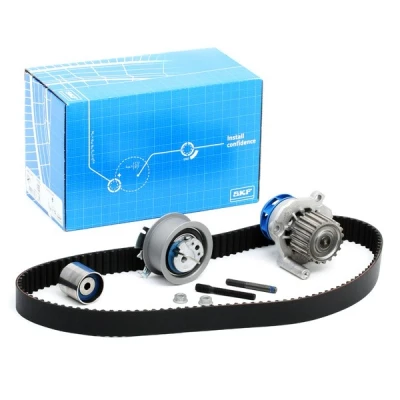 Abbildung von SKF VKMC 01250 3 Wasserpumpe + Zahnriemensatz mit Dichtungen Stehbolzen 120 VOLKSWAGEN: Polo IV Schrägheck, Lupo / 3L, Limousine