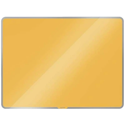 Abbildung von Leitz magnetisches Whiteboard aus Glas, 800 x 600, Warmes Gelb, Cosy Serie, 70430019
