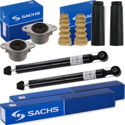 Abbildung von 2x SACHS Stoßdämpfer hinten + Domlager Protection Kit passend für Fiesta 6