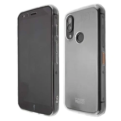 Abbildung von caseroxx Schutz Hülle TPU kompatibel mit Cat S62 / Pro, Gummi Handy Tasche transparent