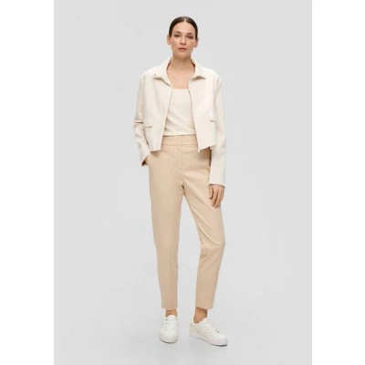 Abbildung von s.Oliver Black Label Stoffhose, Damen, Größe: 48, Beige