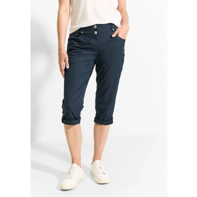 Abbildung von Cecil 3/4 Touch Shorts, Damen, Größe: 27x22, Blau