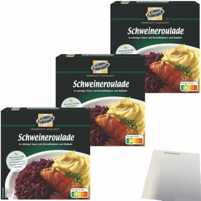 Abbildung von usy Bundle für Wingert Schweineroulade 3er Pack (3x480g Packung) + Block