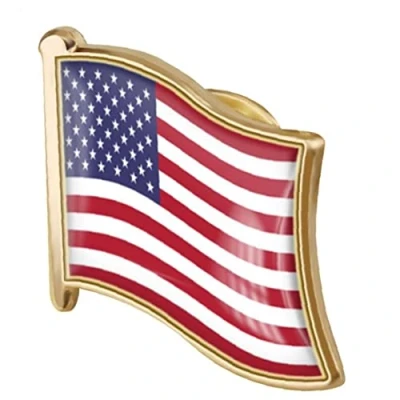 Abbildung von Onsinic Amerikanische Flagge Revers Pin, Usa Abzeichen Brosche Vereinigte Staaten Pins Souvenir National Neuheit Zubehör