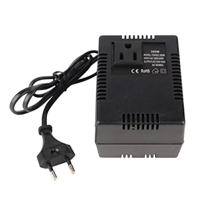 Abbildung von Stecker Adapter 300W Leistungstransformator Spannungswandler AC 220V bis 110V EU Stecker(EU Plug)