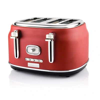 Abbildung von Westinghouse Toaster Retro Collections 4 Schlitze Cranberry Rot WKTTB809RD