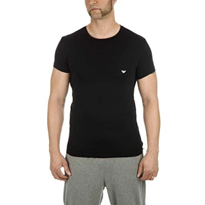 Abbildung von Emporio Armani Underwear Herren T Shirt Iconic Logoband Schlafanzugoberteil, Weiß 1, XXL