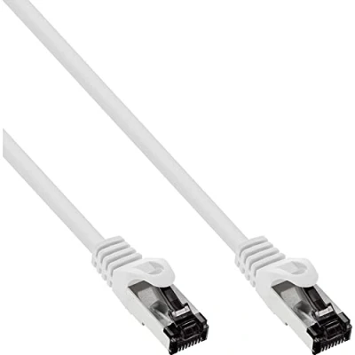 Abbildung von InLine® Patchkabel, S/FTP (PiMf), Cat.8.1, 2000MHz, halogenfrei, Kupfer, weiß, 2m