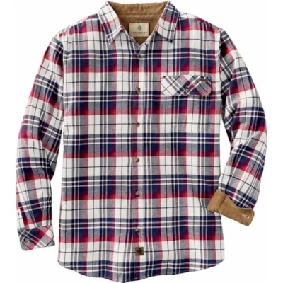 Abbildung von Legendary Whitetails Herren Buck Camp Flanell Langarm Plaid Button Down Freizeithemd Cordbündchen, Americana Plaid, L