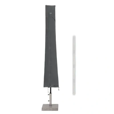 Abbildung von Sekey Sonnenschirm Schutzhülle mit Stab, Abdeckhauben für Ø 400cm / 240x330cm Gartenschirm Belüftungsöffnungen, Abdeckung Marktschirm/Balkonschirm, wasserdicht