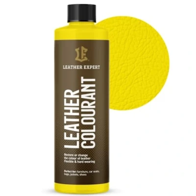 Abbildung von Sehr Deckend Wasser Lederfarbe Gelb 250 ml Leather Paint für Natur und ÖkoLeder Dye Ohne Alkohol alle Lederaccessoires Reißt oder Blättert Nicht ab