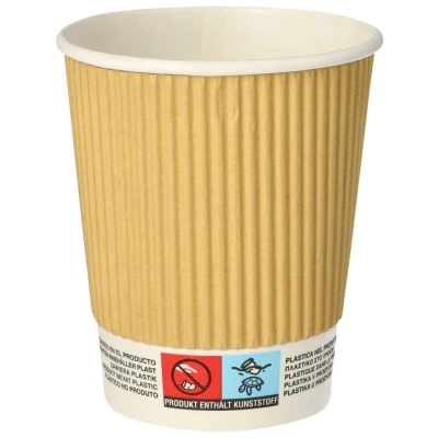 Abbildung von 25 Kaffeebecher, Pappe 0,2 l Ø 8 cm · 9 Ripple Wall, PAPSTAR