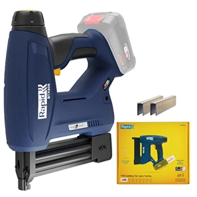 Abbildung von Rapid BTX606 18V P4A Tackerpistole, kabelloser Akku Tacker mit LED Licht, für hartes und weiches Holz, nicht enthalten (5001505)