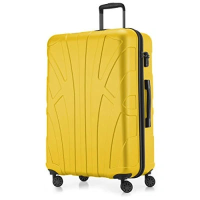Abbildung von Suitline Trolley S1, 4 Rollen, Großer Reisekoffer XL Koffer mit Erweiterung, Rollkoffer TSA 110 L