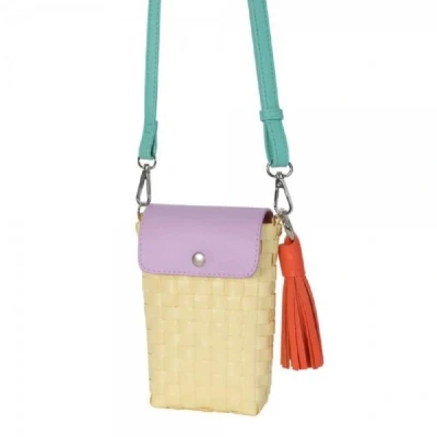 Abbildung von Handed By Scoop Crossbody Bag Fat Strap Vanilla Yellow Size XS with PU Shoulder &amp; Tassel