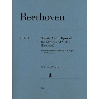 Abbildung von Sonate für Klavier und Violine A dur op. 47 (Kreutzer Sonate). Violine, Klavier: Instrumentation: Violin and Piano (G. Henle Urtext Ausgabe)