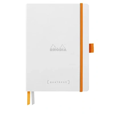 Abbildung von Rhodia 117815C Notizbuch Goalbook DIN A5 mit Softcover 120 Blatt Weiß, dot/punktkariert, 90 g, 1 Stück