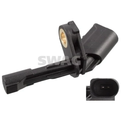 Abbildung von SWAG 32 92 3810 ABS Sensor Hinterachse links VOLKSWAGEN: Golf 5 Schrägheck, Touran I, Passat B6 Variant, AUDI: A3 Sportback, Q3