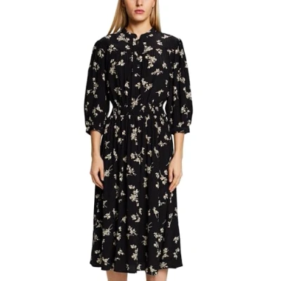 Abbildung von Esprit Viscose DRS Blusenkleid, Damen, Größe: 32, Black