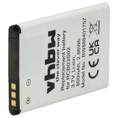 Abbildung von vhbw Ersatz für Swisstone RCB03S02 Klapphandy / Mobilfunk (800 mAh, 3,7 Smartphone Akku Li Ion 800 mAh (3,7 V)