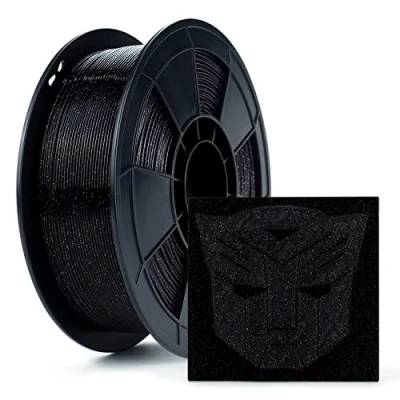 Abbildung von ZIRO PLA Filament 1.75mm 3D Drucker Twinkling Serie 1KG, Dimensional Accuracy +/ 0.03mm, Schwarz