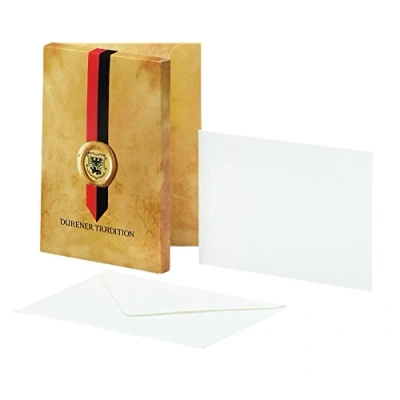 Abbildung von Rössler Papier 22300401 Kartenmappe DIN A6/C6, 25/25, Dürener Tradition, glatt