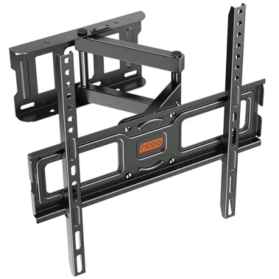 Abbildung von RICOO S5144 TV Wandhalterung, (bis 55 Zoll, schwenkbar neigbar ausziehbar Fernseher Halter universal VESA 400x400)