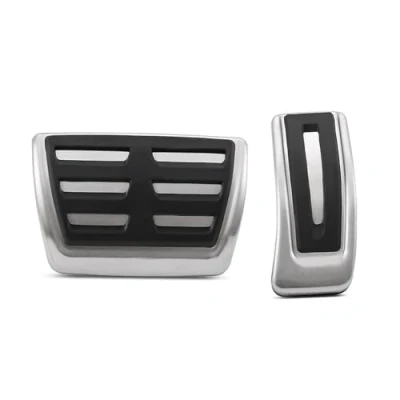 Abbildung von Fußstütze Pedale Für VW Golf 8 Mk8 VIII 2019 2020 2021 2022 2023 Edelstahl Auto Gaspedal Bremse Fuß Rest Pedal Abdeckung ZU Pedalauflagen(2 pcs)