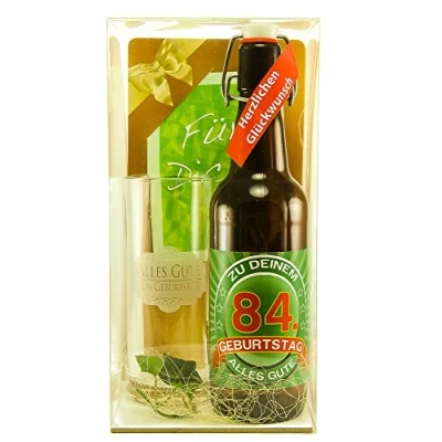 Abbildung von Bier Geschenk Geschenkset 84. Geburtstag