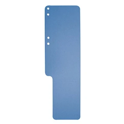Abbildung von Exacompta 13707B 100er Pack Premium Aktenschwänze Exaflex aus Recycling Karton mit Seitenfalz genutet und gelocht, ideal für Kanzlei Hängehefter Büro Anwälte, dunkelblau
