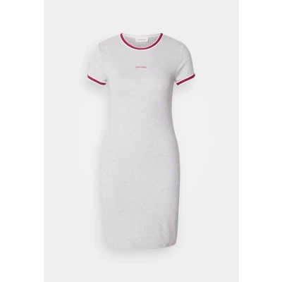 Abbildung von Calvin Klein Jeans Skaterkleid &quot;SS COLOR BLOCK COTTON RIB BABY T&quot;, Mit Rundhalsausschnitt, regular fit